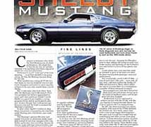 Fine Lines: Shelby Mustang</br>Fine Lines October 17, 2016 Fine Lines: Shelby Mustang</br>Fine Lines October 17, 2016