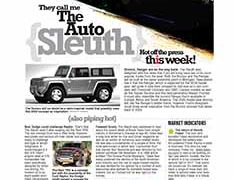 The Auto Sleuth</br>Sept 26, 2016 The Auto Sleuth</br>Sept 26, 2016