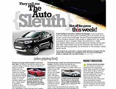 The Auto Sleuth</br>October 24, 2016 The Auto Sleuth</br>October 24, 2016