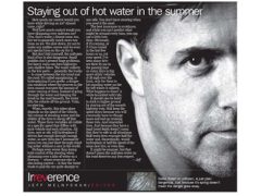 Staying out of hot water in the summer</br>April 17, 2017 Staying out of hot water in the summer</br>April 17, 2017