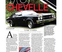 Fine Lines: 1970 Chevelle</br>Fine Lines March 26, 2018 Fine Lines: 1970 Chevelle</br>Fine Lines March 26, 2018