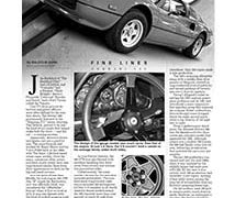 Fine Lines: Ferrari 308</br>Fine Lines April 2, 2018 Fine Lines: Ferrari 308</br>Fine Lines April 2, 2018