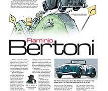 Profiles, Flaminio Bertoni</br>April 2, 2018 Profiles, Flaminio Bertoni</br>April 2, 2018